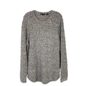 Jeanne Pierre Women's Sweater Size XXL Pullover Long Sleeve Cotton Brown Gray